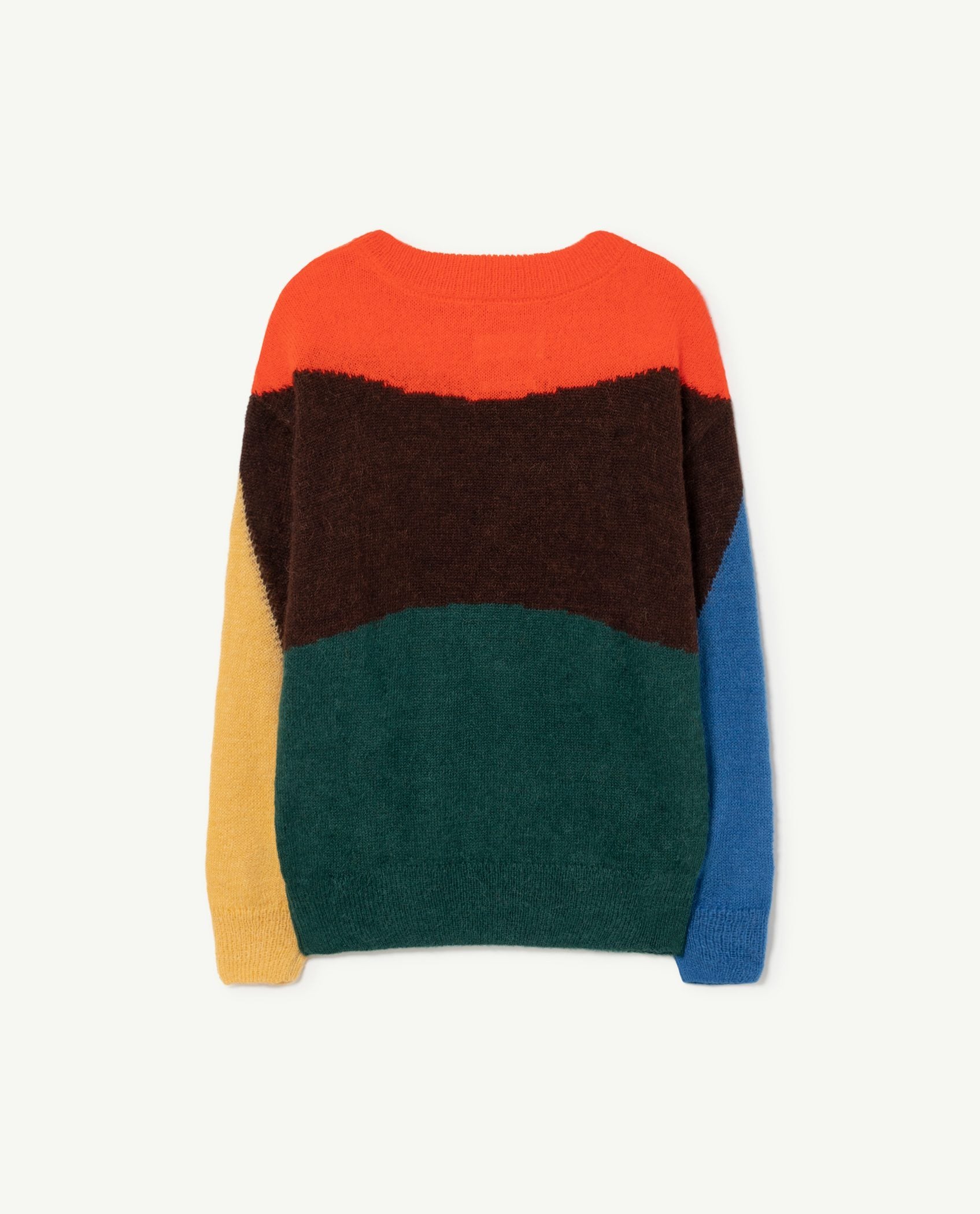 Multicolor Geo Bull Kids Sweater PRODUCT BACK