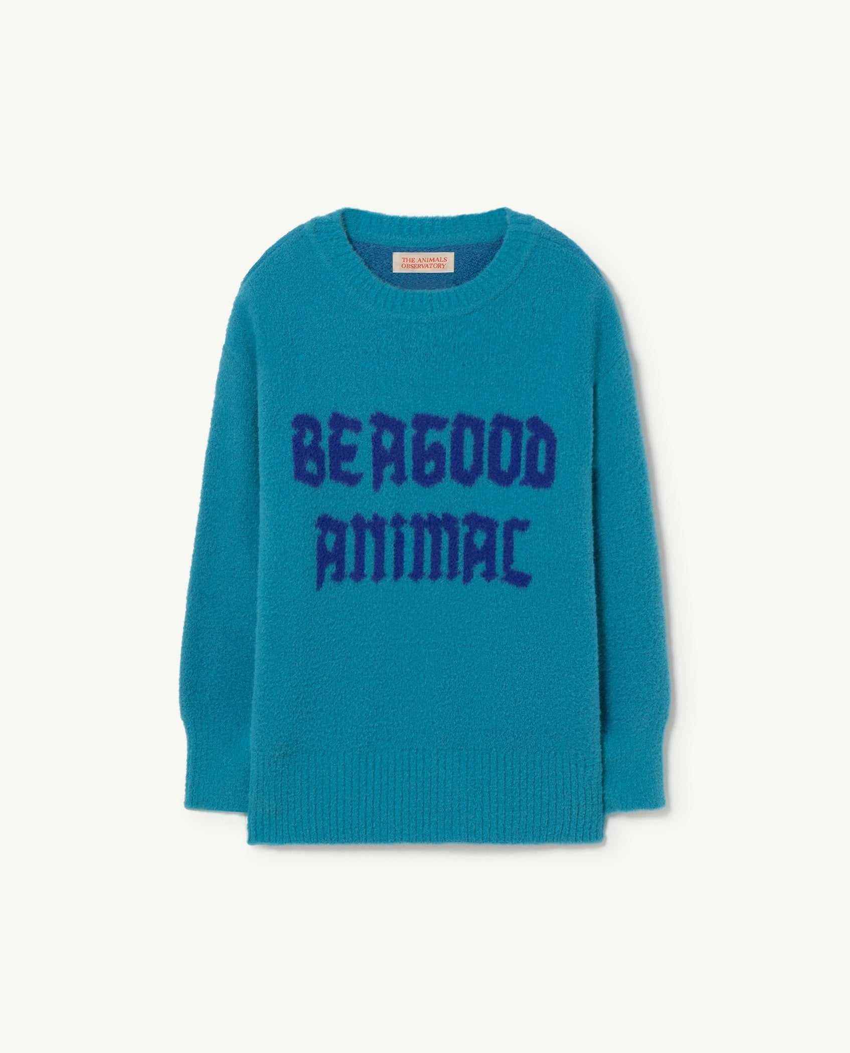 Blue Graphic Bull Kids Sweater PRODUCT FRONT