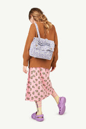 Brown Graphic Bull Kids Sweater MODEL BACK
