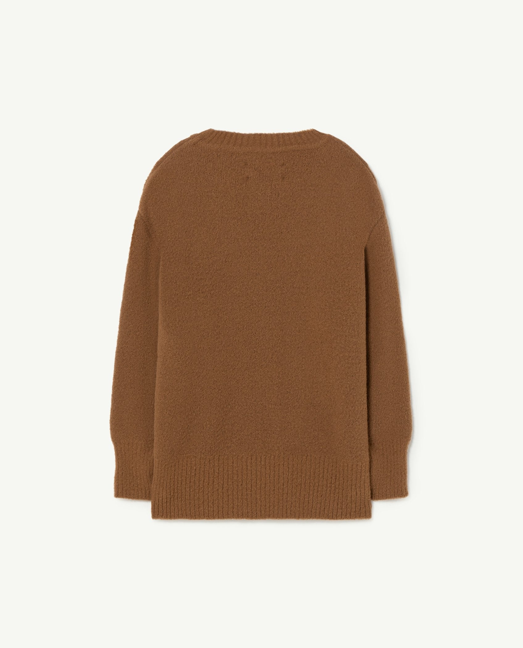 Brown Graphic Bull Kids Sweater PRODUCT BACK