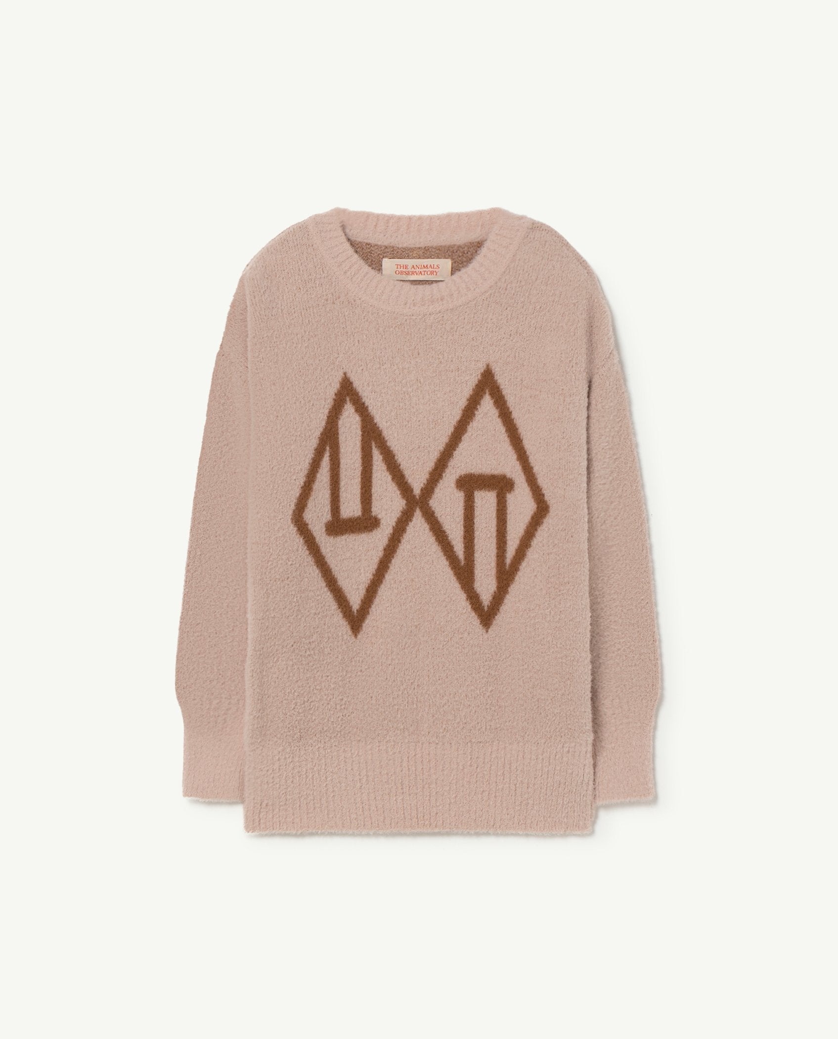 Beige Graphic Bull Kids Sweater PRODUCT FRONT