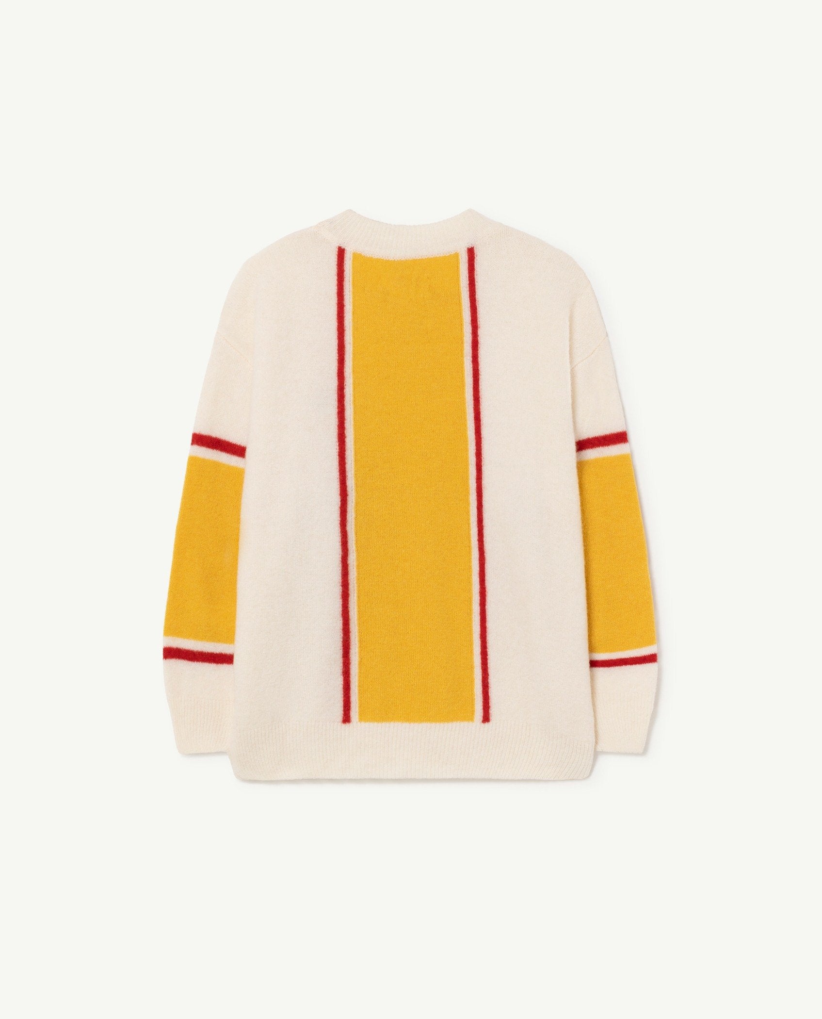 Yellow Tricolor Bull Kids Sweater PRODUCT BACK