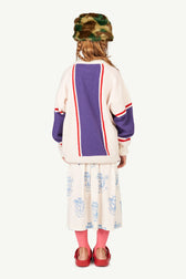 Purple Tricolor Bull Kids Sweater MODEL BACK
