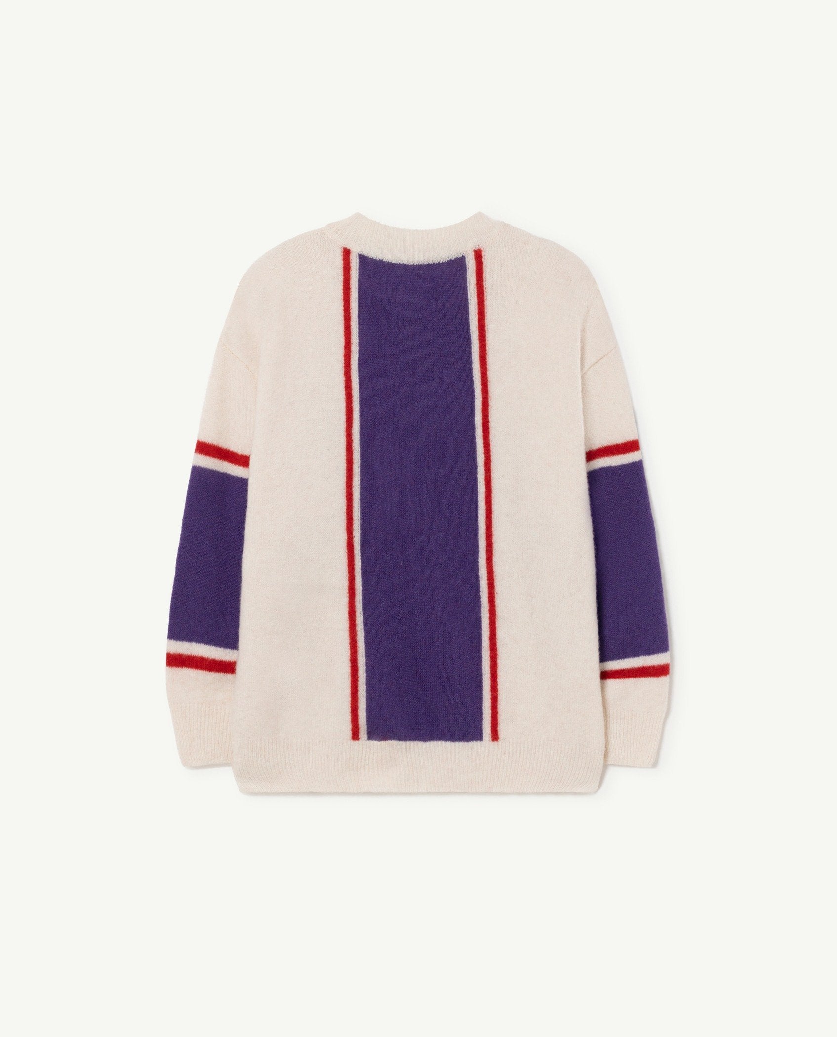 Purple Tricolor Bull Kids Sweater PRODUCT BACK