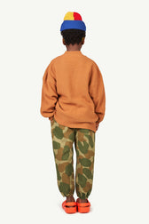 Brown Racoon Kids Cardigan MODEL BACK
