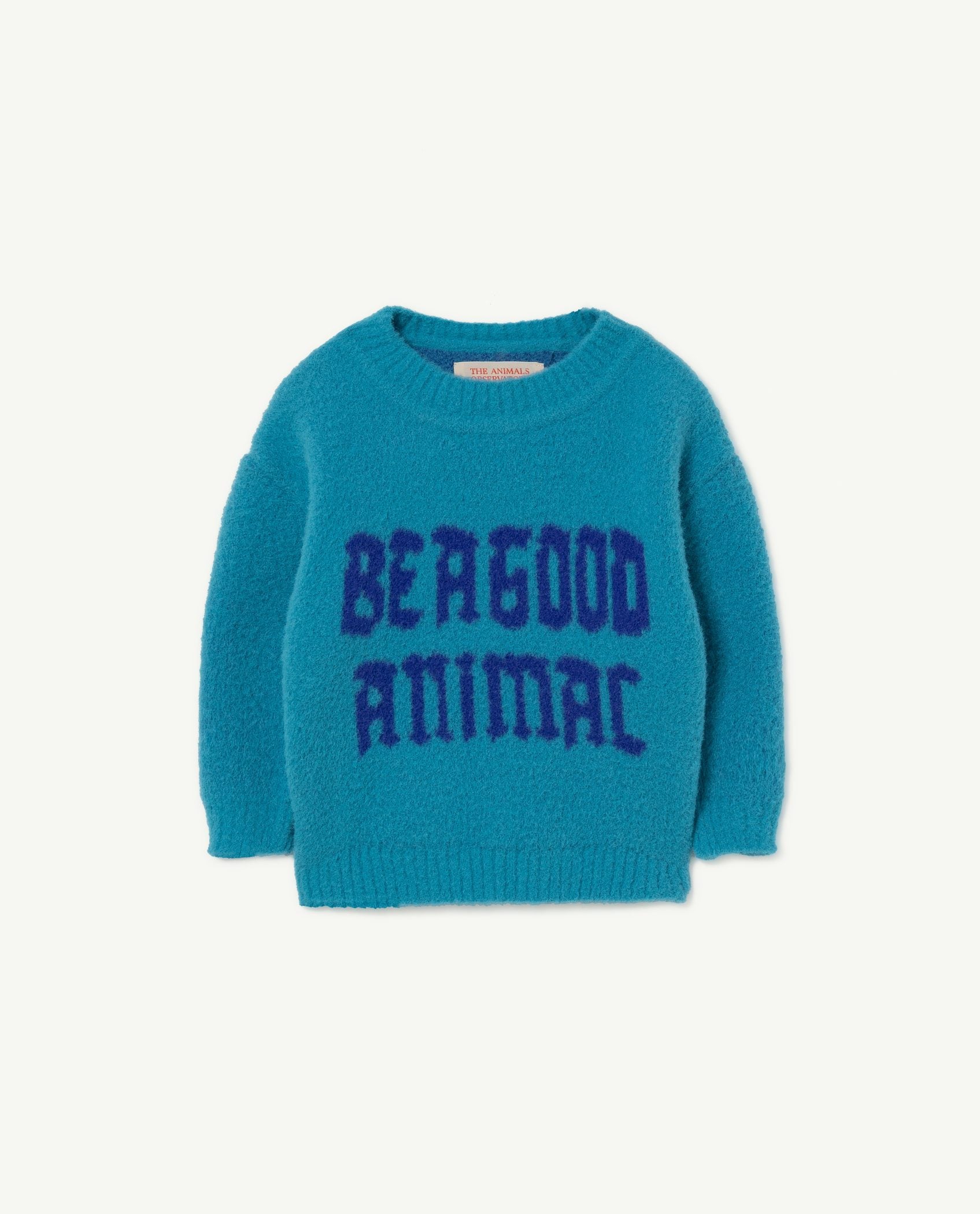 Blue Graphic Bull Baby Sweater PRODUCT FRONT