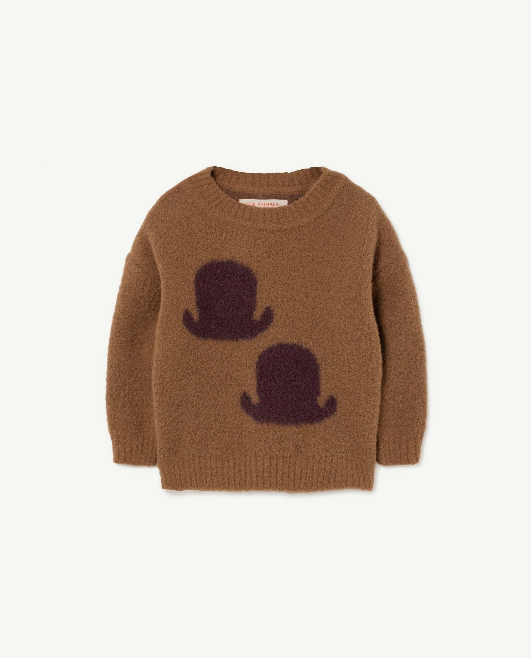 Brown Graphic Bull Baby Sweater PRODUCT FRONT