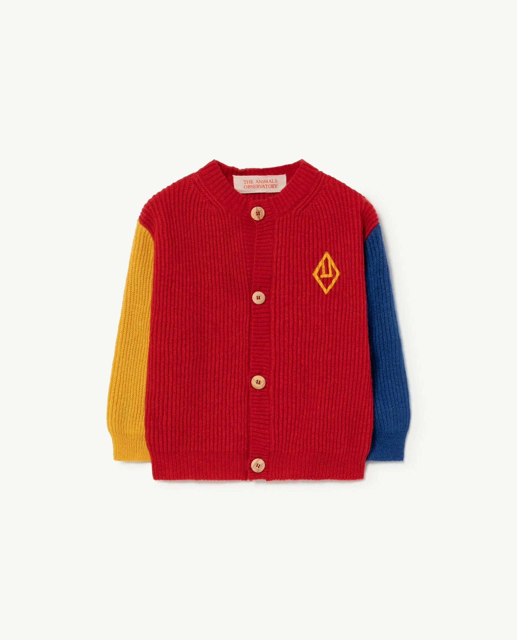 Red Color Toucan Baby Cardigan PRODUCT FRONT