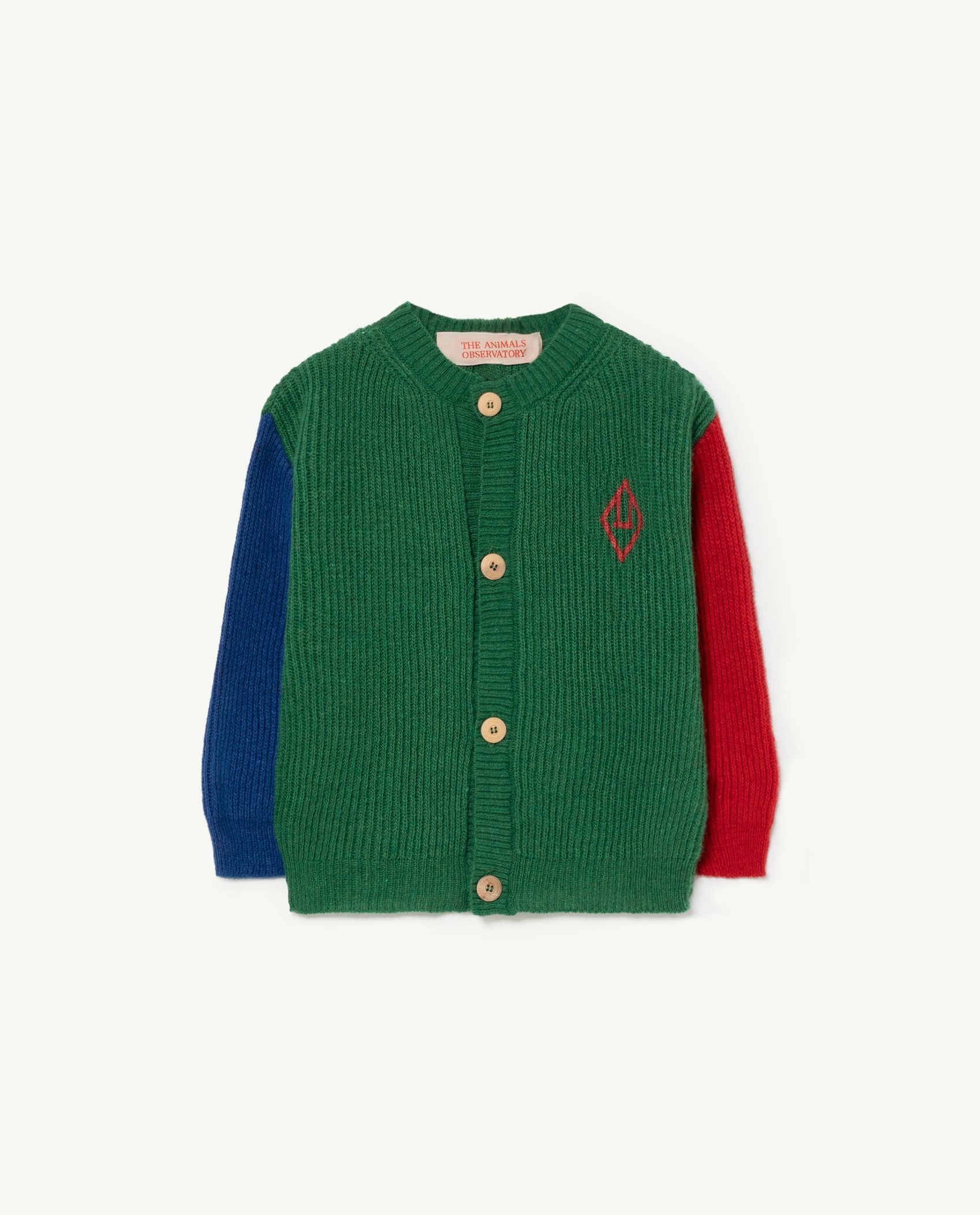Green Color Toucan Baby Cardigan PRODUCT FRONT