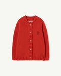 Red Plain Toucan Kids Cardigan