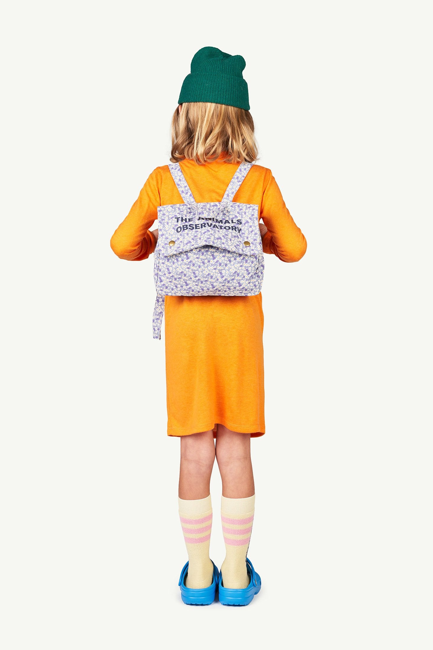 Soft Blue Onesize Mini Backpack MODEL BACK