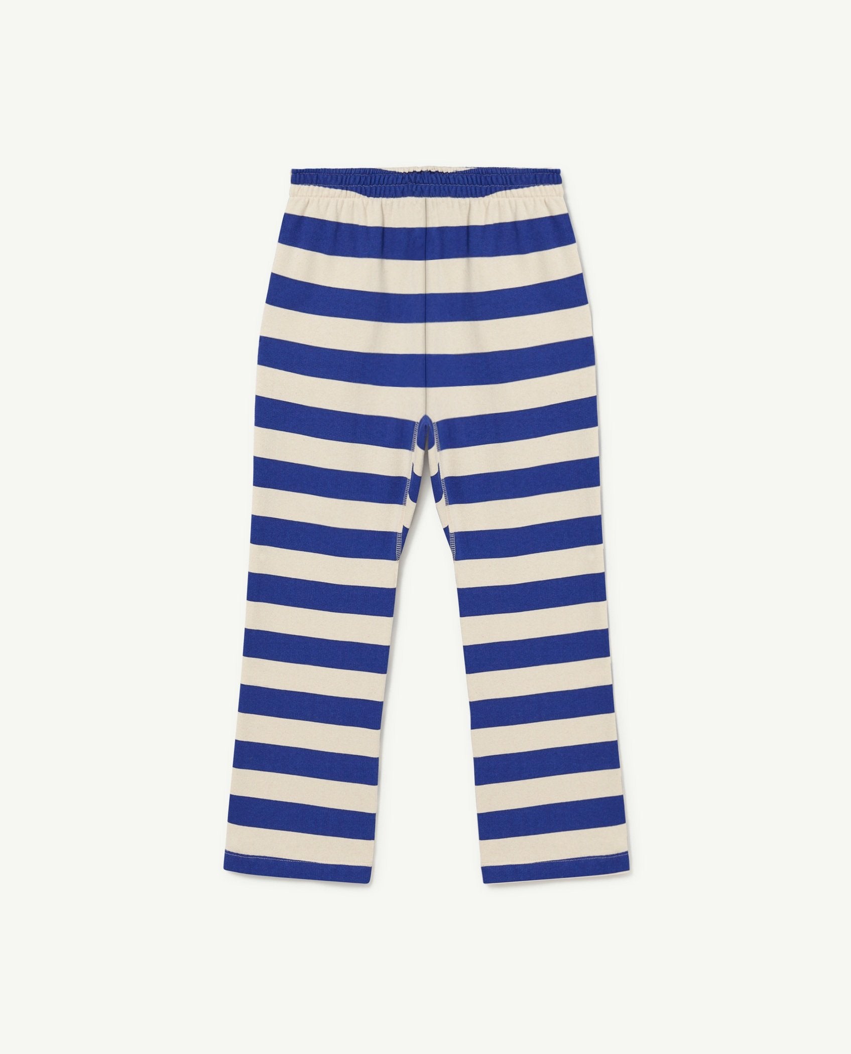 Recycled Raw White Blue Stripes Camaleon Pants PRODUCT BACK