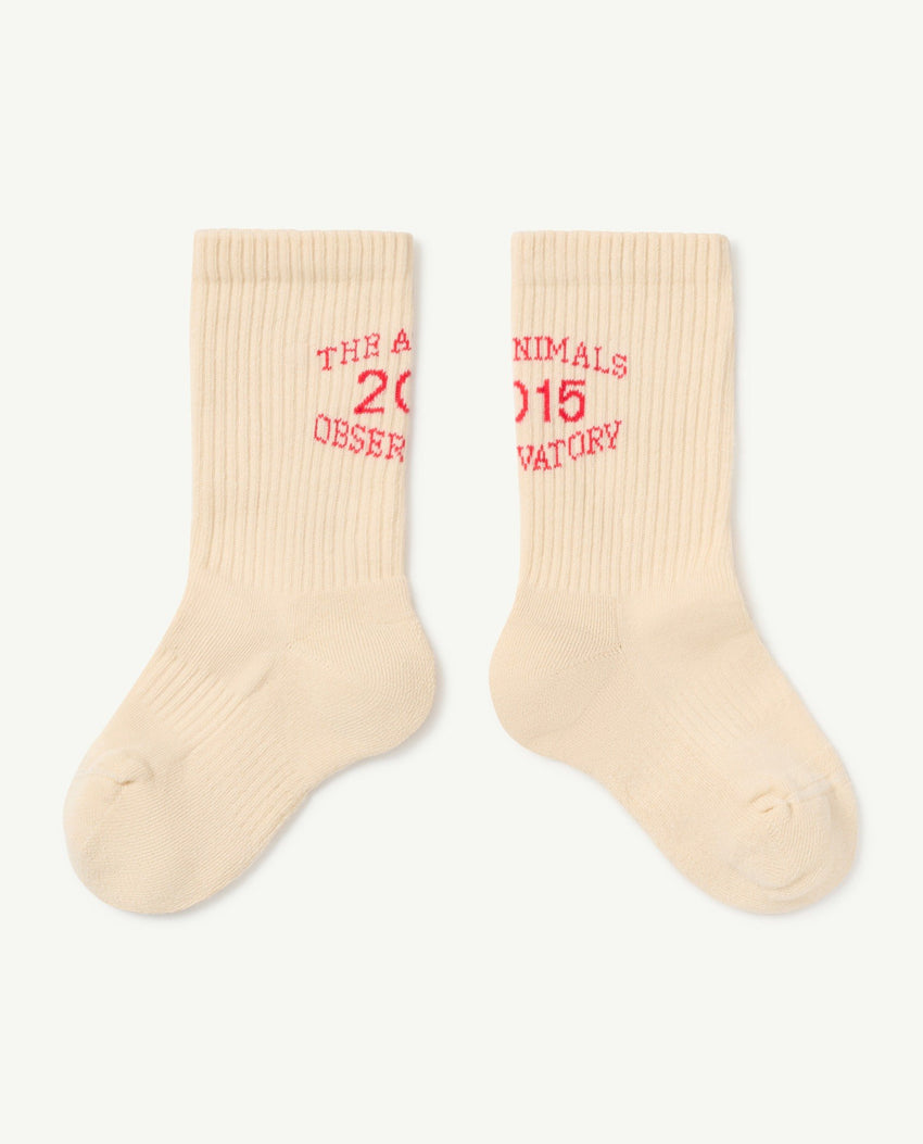 White Worm Kids Socks PRODUCT FRONT