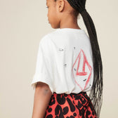 Red Bird Skirt MODEL FRONT