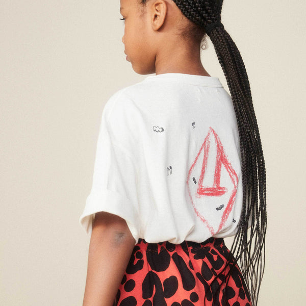 Red Bird Skirt MODEL FRONT