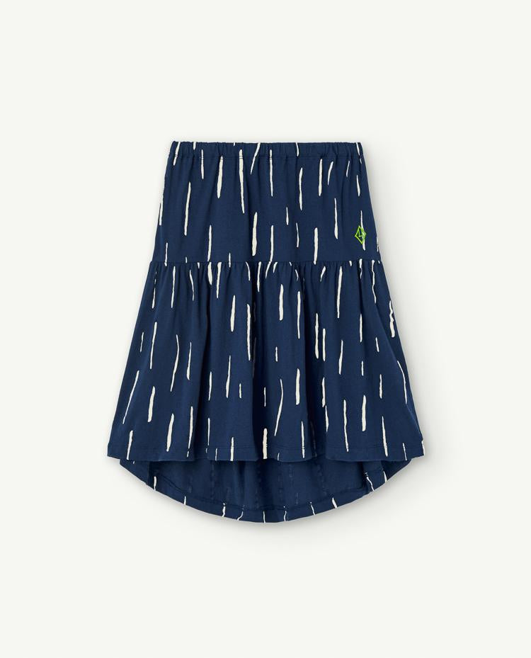 Deep Blue Bird Skirt COVER