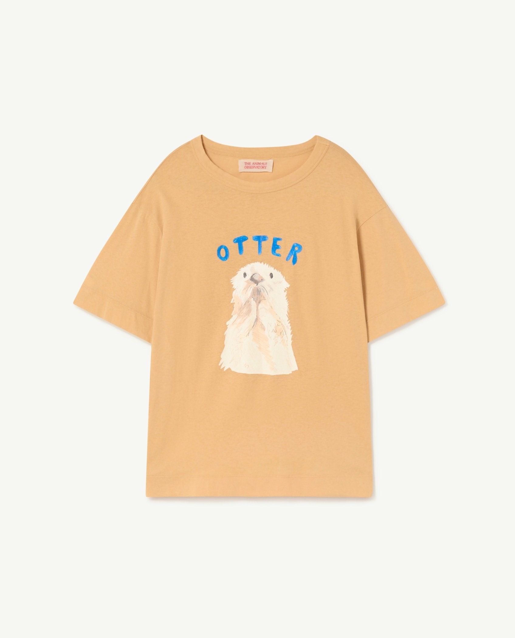 Brown Rooster Otter Oversize T-Shirt | The Animals Observatory