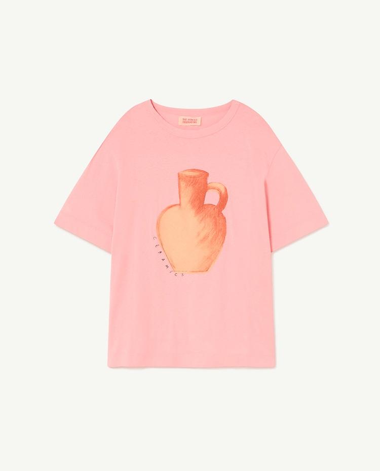 Pink Rooster Oversize T-Shirt COVER