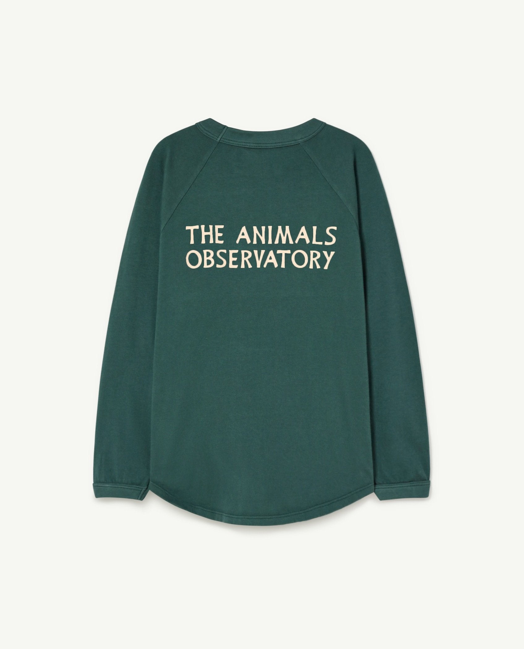 Dark Green Anteater Long Sleeve T-Shirt PRODUCT BACK