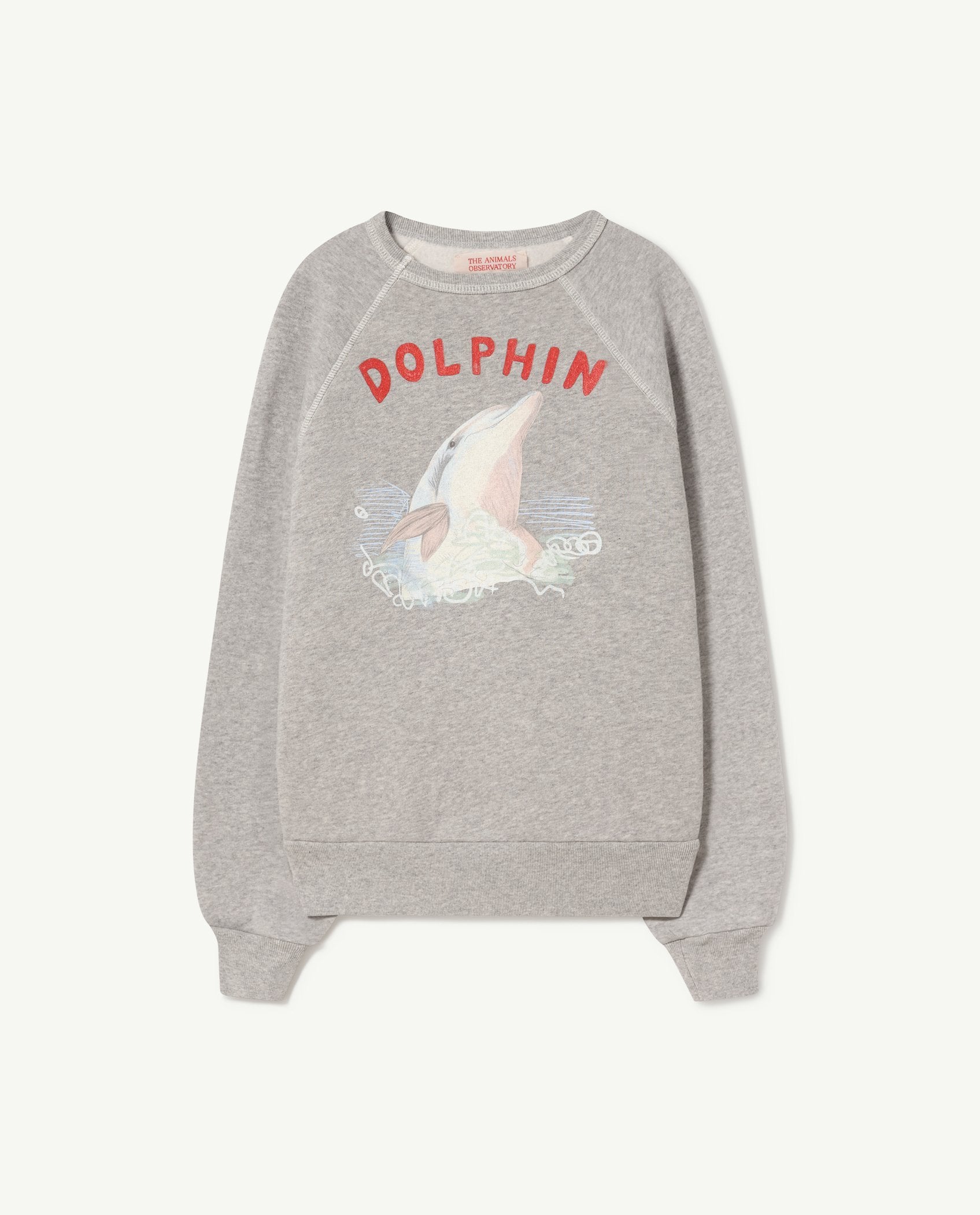 Gray Shark Dolphin Sweatshirt PRODUCT FRONT