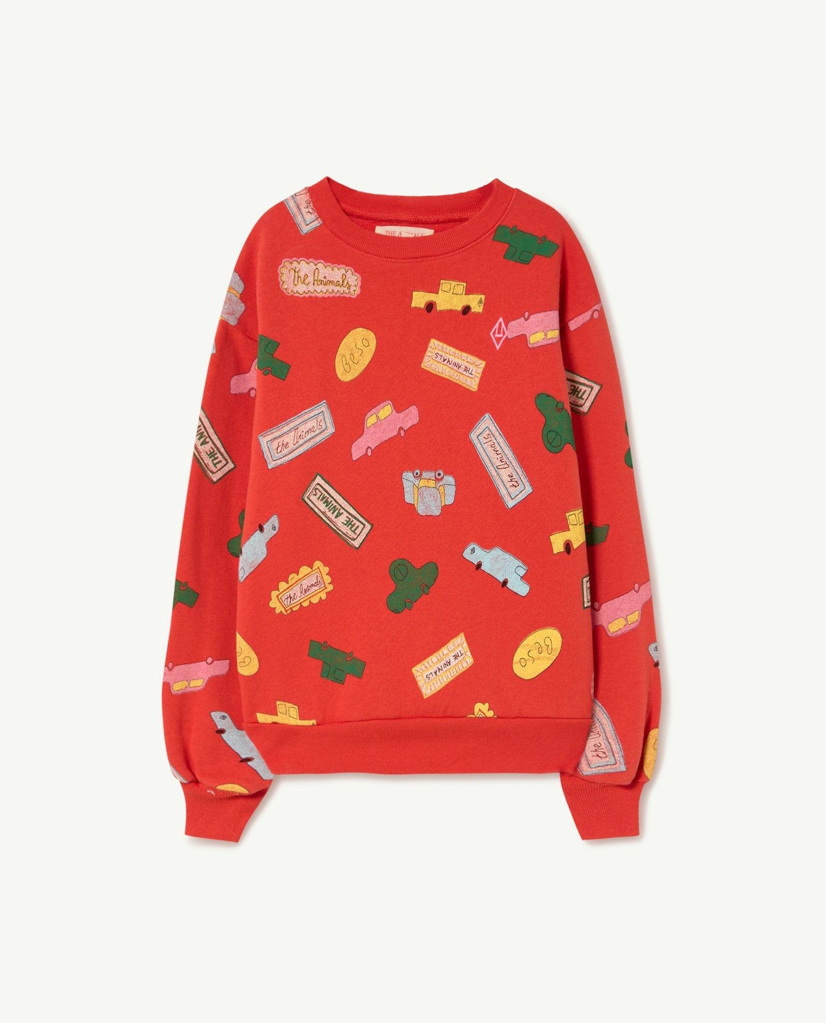 Red Bear Cars Sweatshirt PRODUCT FRONT