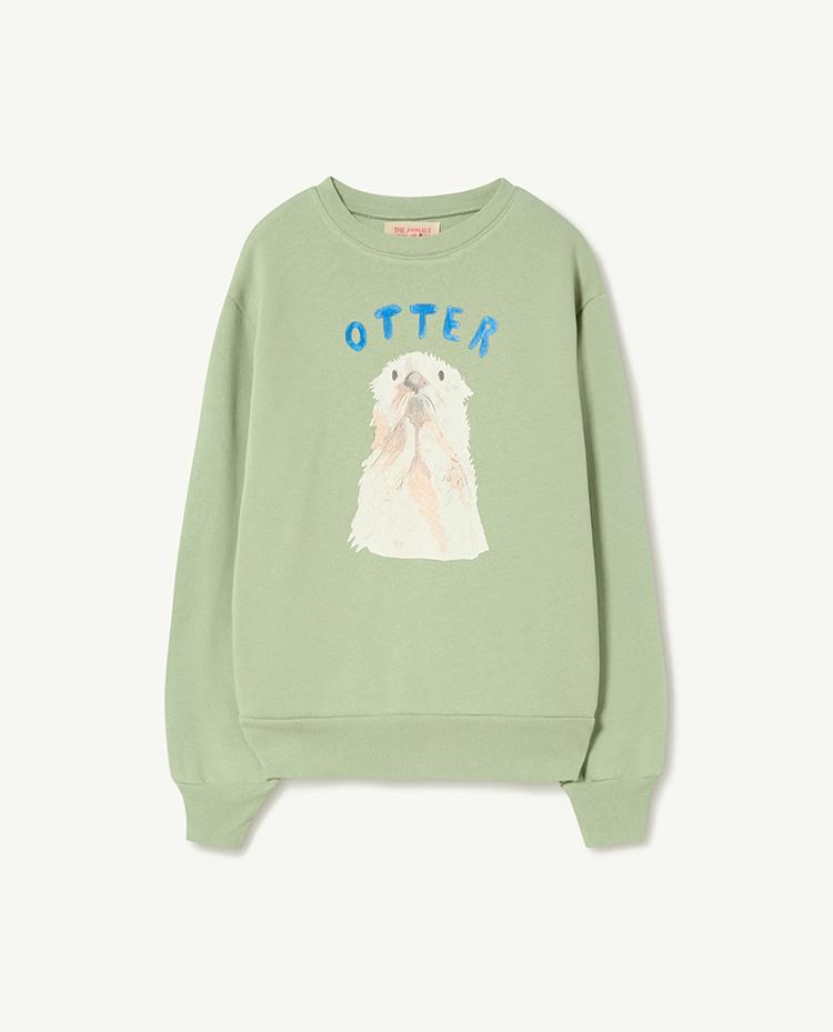 Soft Green Bear Sweatshirt COVER