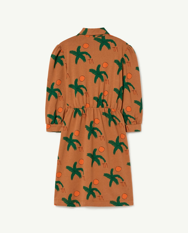 Brown Pigeon Dress PRODUCT BACK