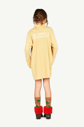 Brown Dragon Dress MODEL BACK