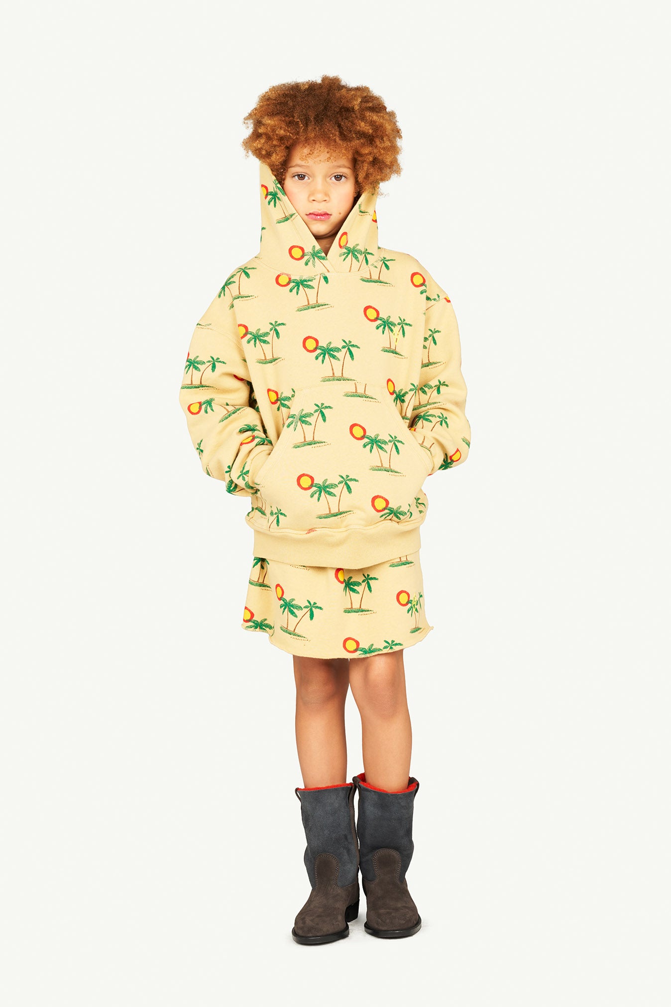 Brown Wombat Palms Skirt