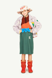 Dark Green Kitten Skirt MODEL FRONT