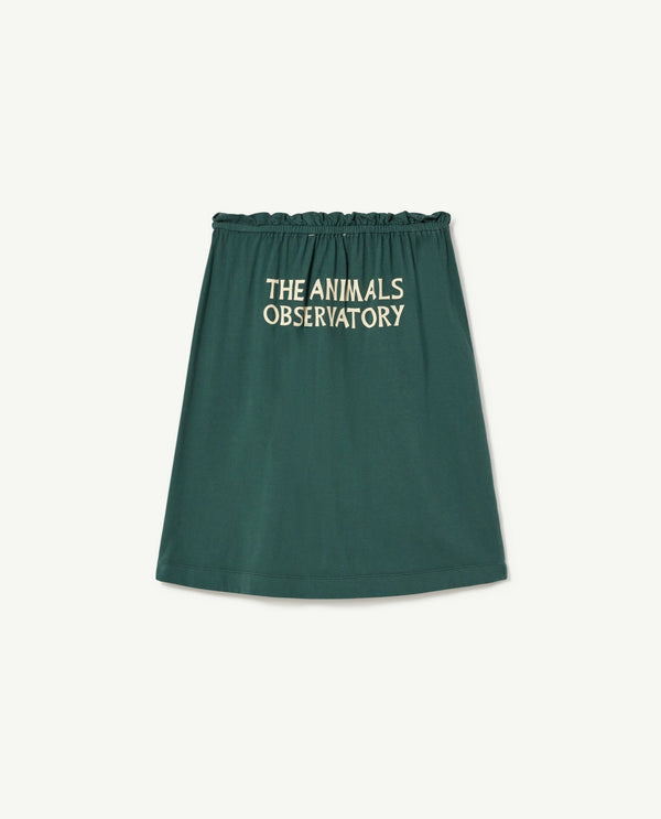 Dark Green Kitten Skirt PRODUCT BACK