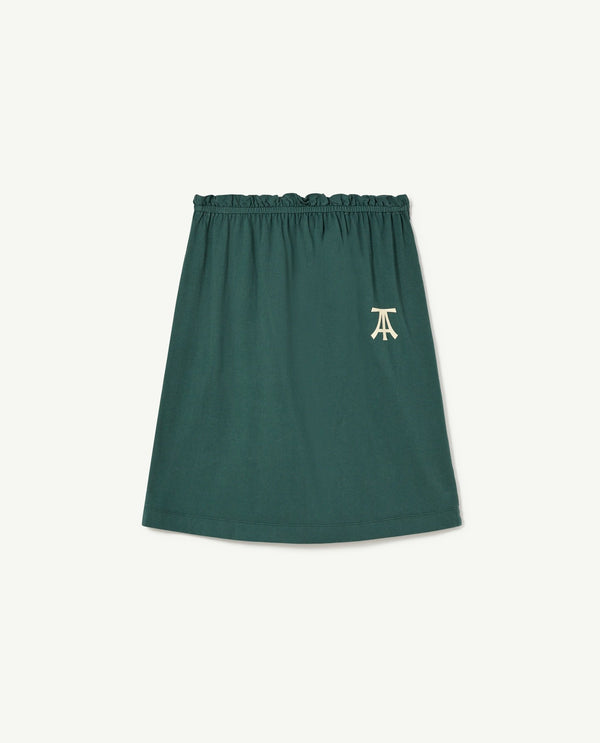 Dark Green Kitten Skirt PRODUCT FRONT