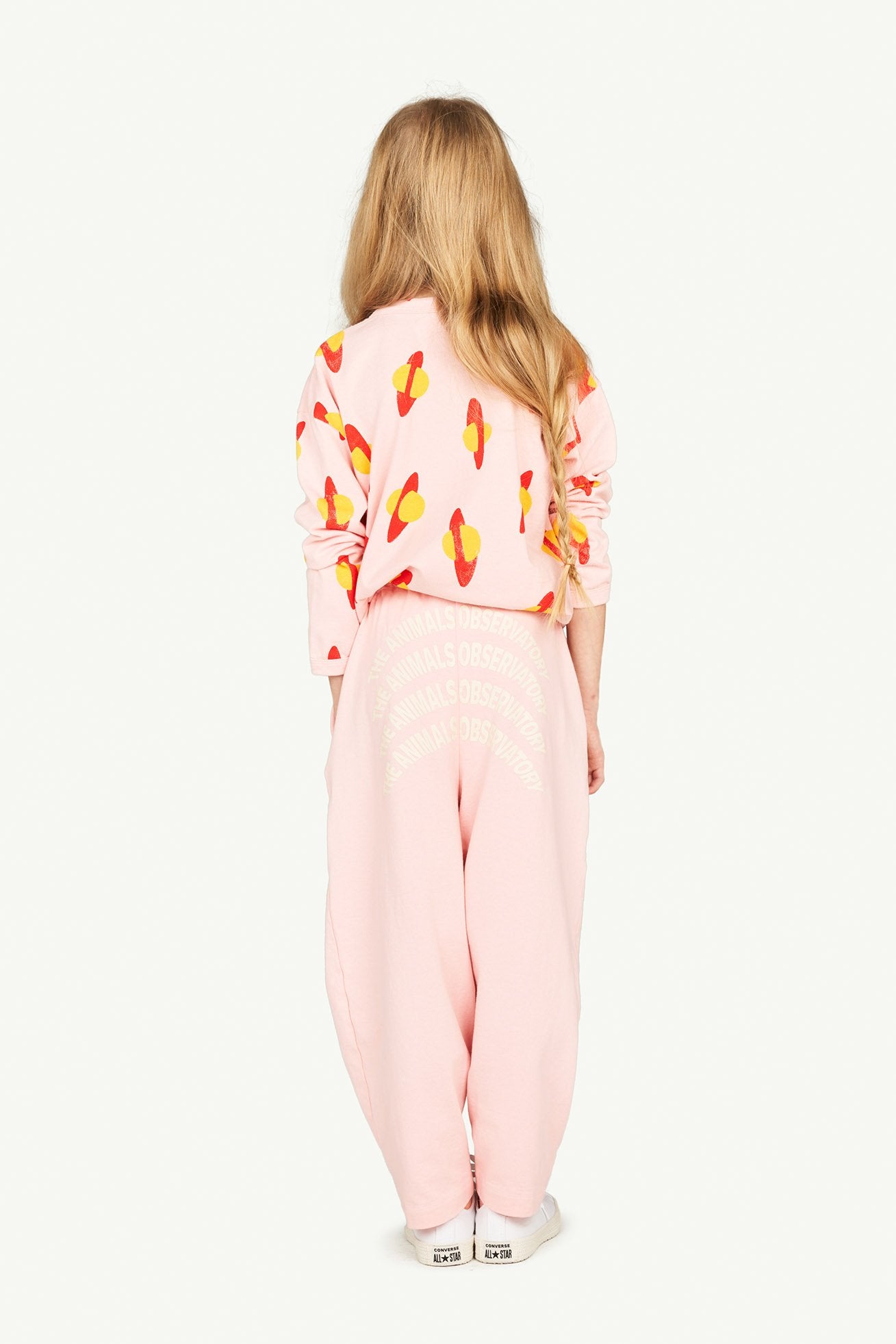 Pink Stag Sweatpants MODEL BACK