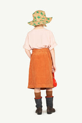 Brown Cat Skirt MODEL BACK