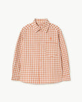 Brown Squares Wolf Shirt