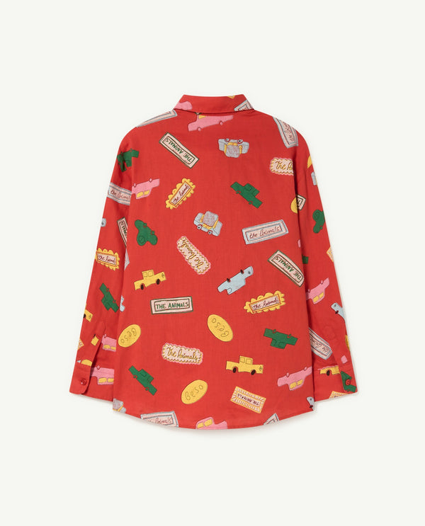Red Wolf Shirt PRODUCT BACK