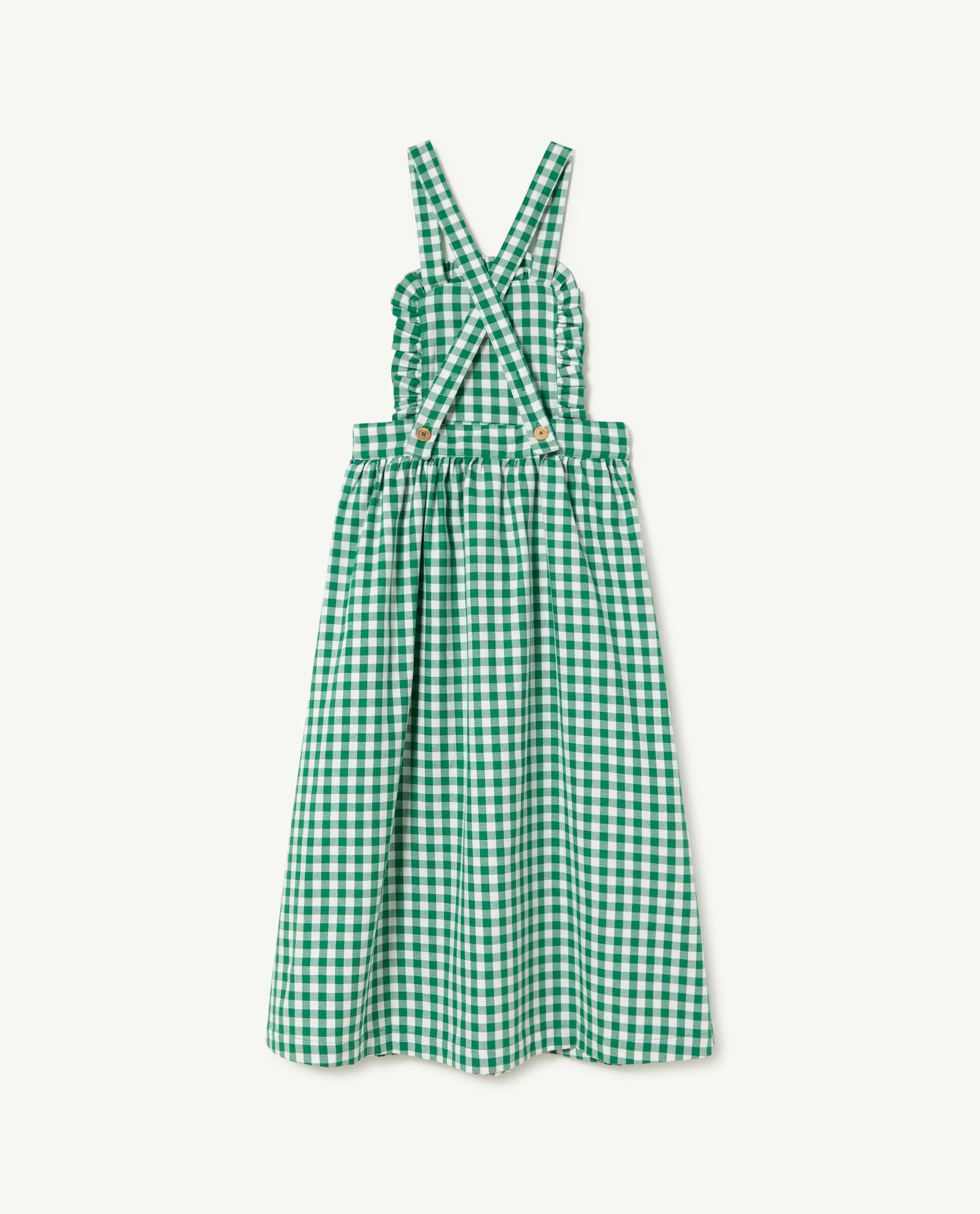Green Cow Overall Dress PRODUCT BACK