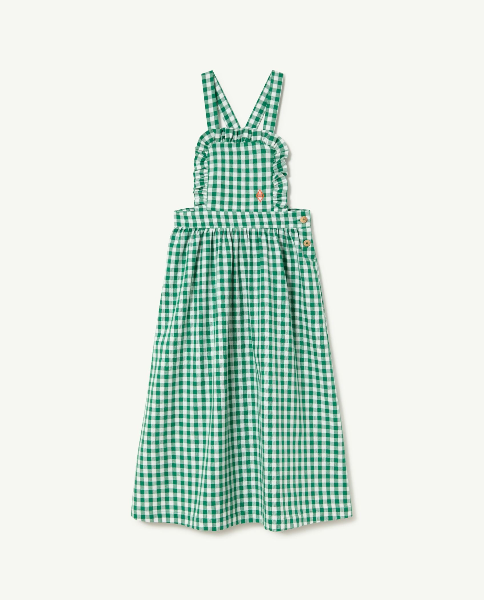 Green Cow Overall Dress PRODUCT FRONT