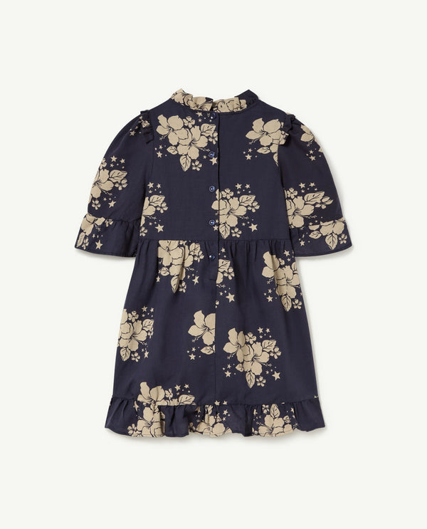 Deep Blue Tortoise Dress PRODUCT BACK
