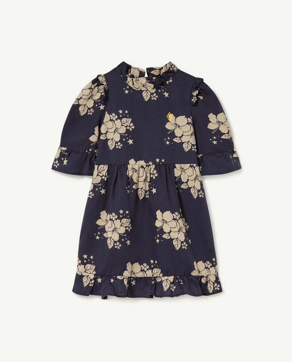 Deep Blue Tortoise Dress PRODUCT FRONT