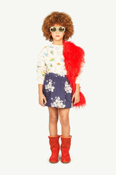 Deep Blue Swan Skirt MODEL FRONT
