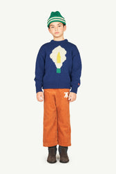 Brown Corduroy Porcupine Pants MODEL FRONT