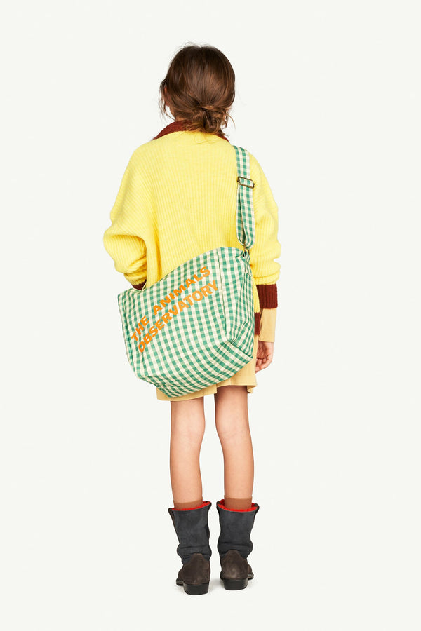 Bicolor Yellow Toucan Cardigan MODEL FRONT
