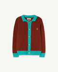 Bicolor Brown Toucan Cardigan