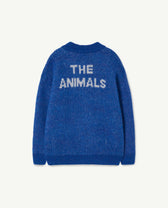 Blue Plain Toucan Cardigan PRODUCT BACK
