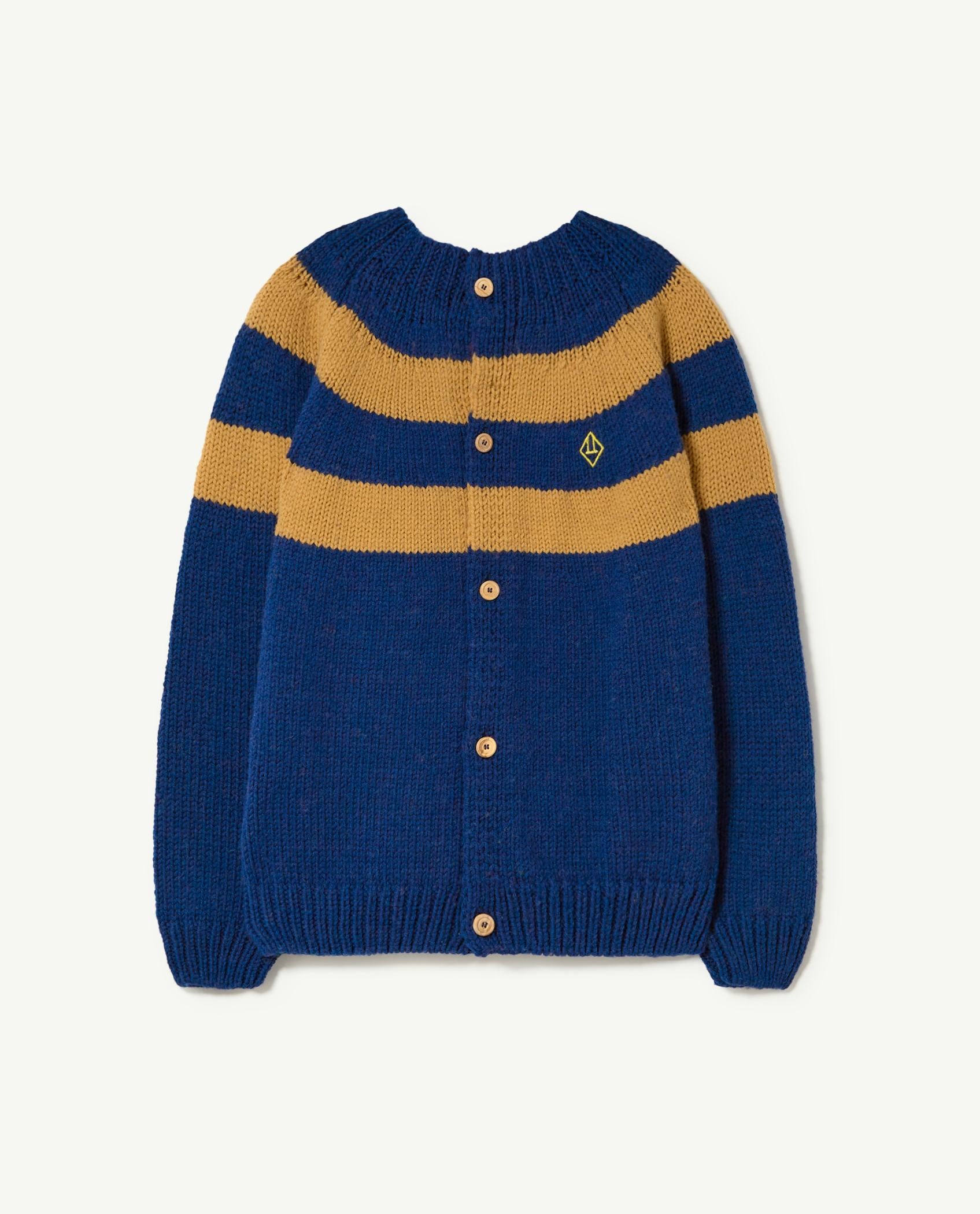 Navy Toucan Cardigan PRODUCT FRONT