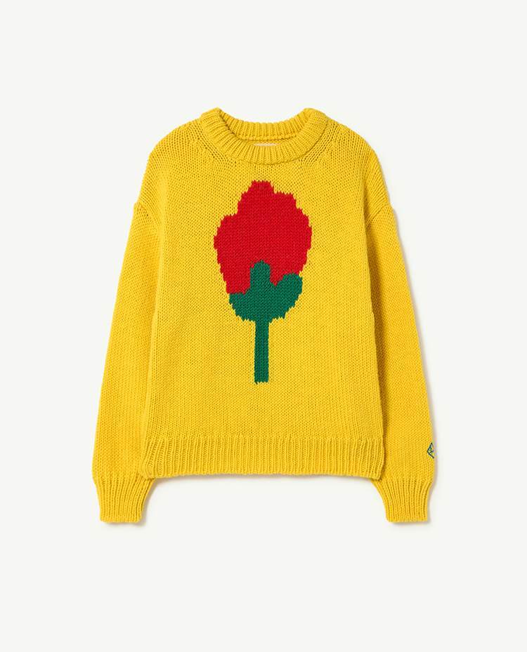 Yellow Flower Bull Sweater COVER