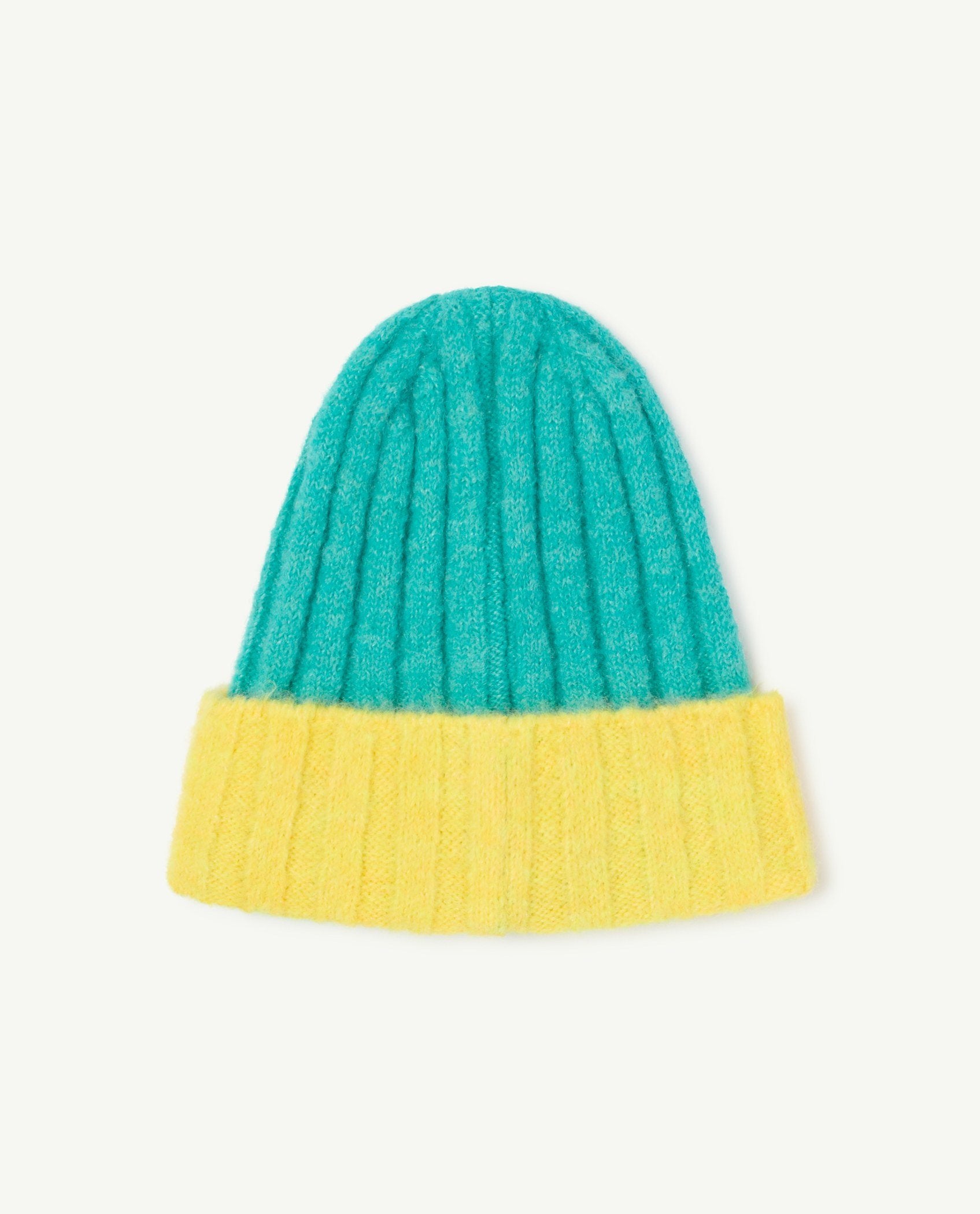 Turquoise Bicolor Pony Baby Beanie PRODUCT BACK