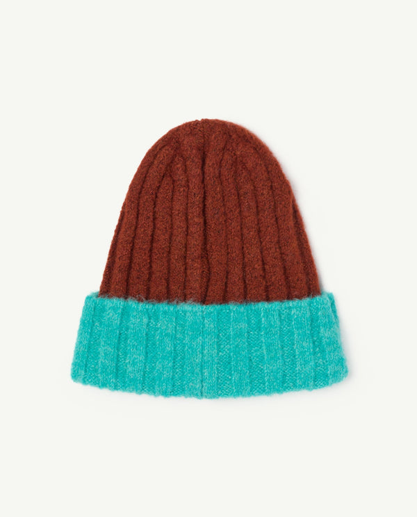 Brown Bicolor Pony Baby Beanie PRODUCT BACK
