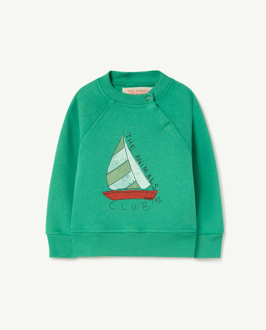 Green Shark Baby Sweatshirt PRODUCT FRONT